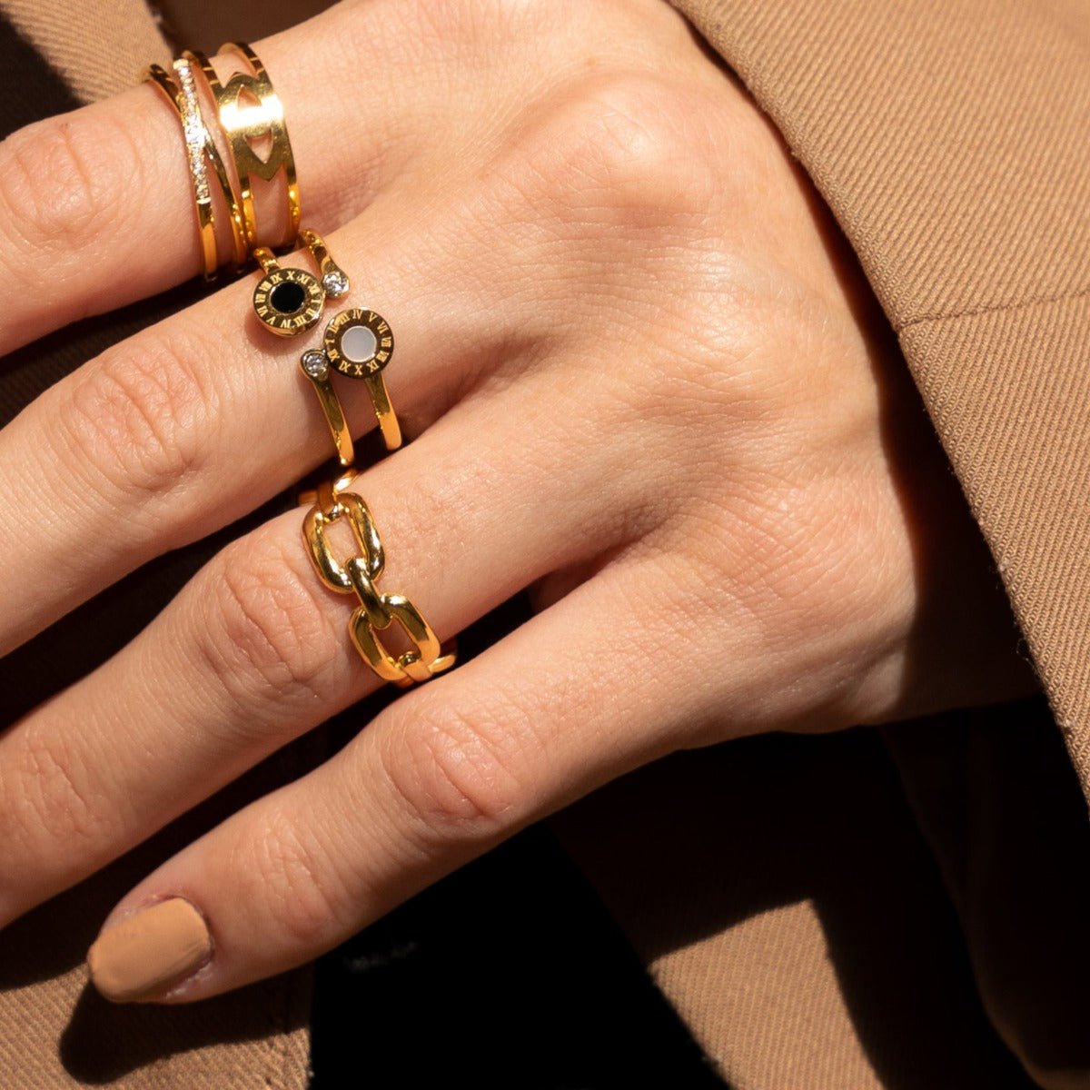 Adjustable Link Ring
