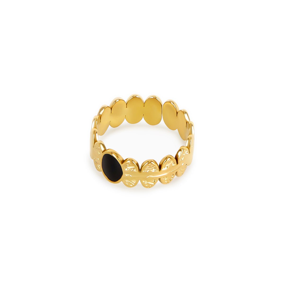 Adjustable Onyx Stone Ring