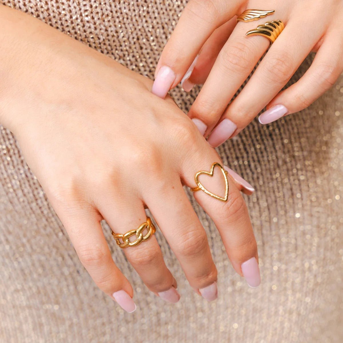 Adjustable Wings of Freedom Ring