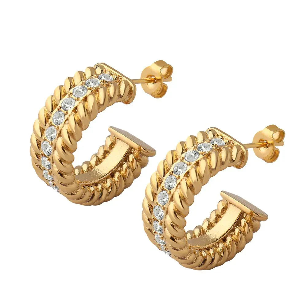 Date Hoop Earrings