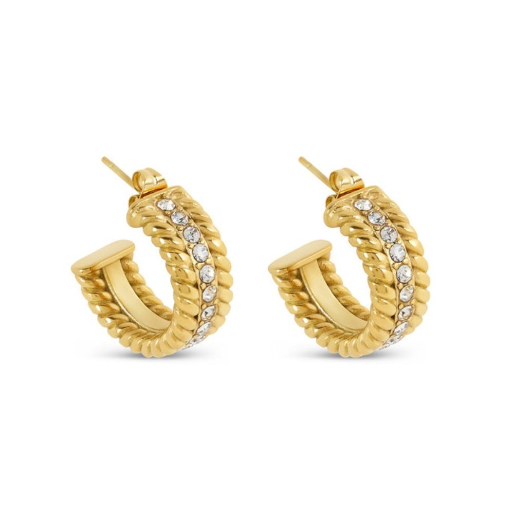 Date Hoop Earrings