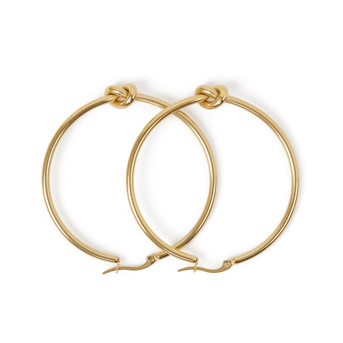 Earrings with Central Knot with
