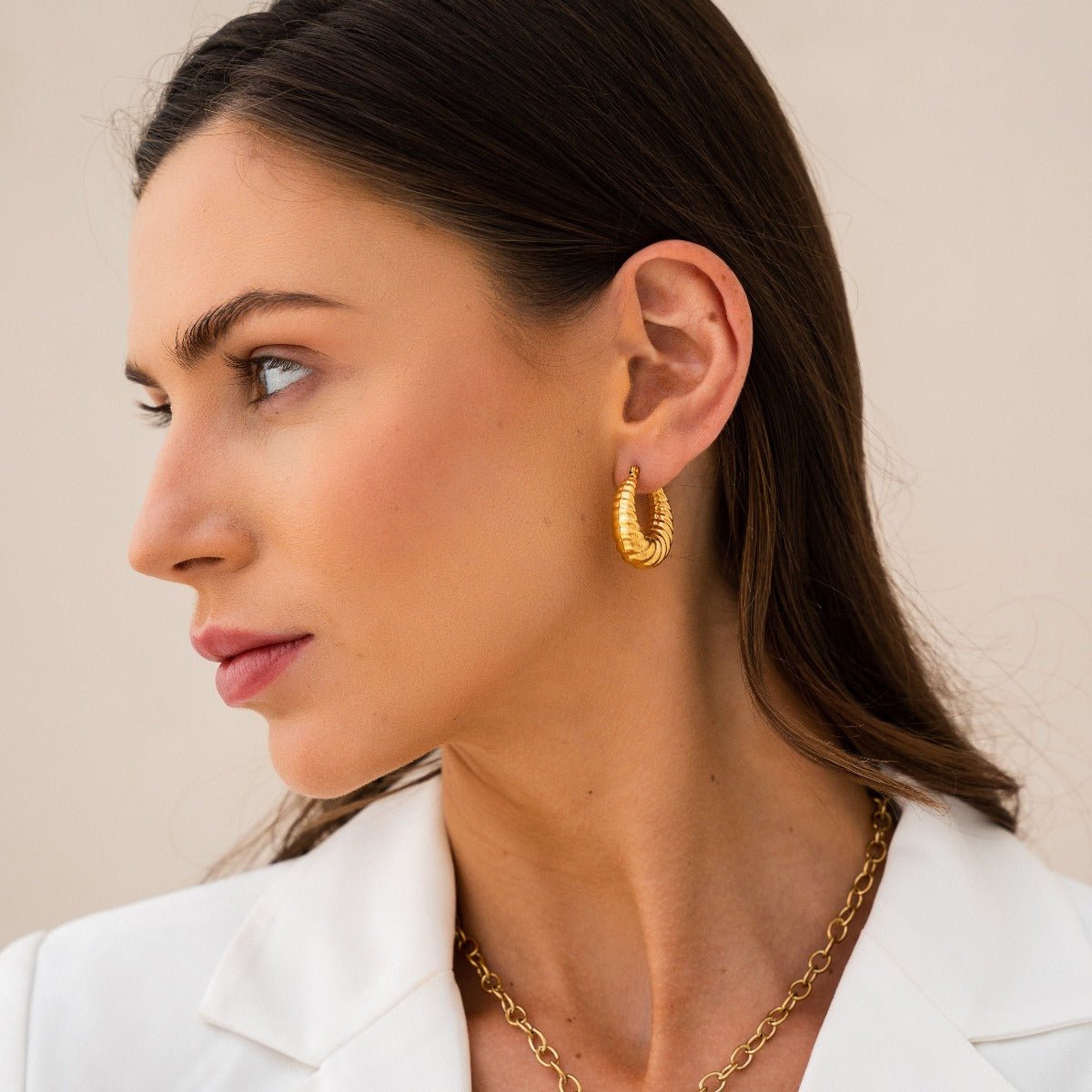 Croissant Hoop Earrings