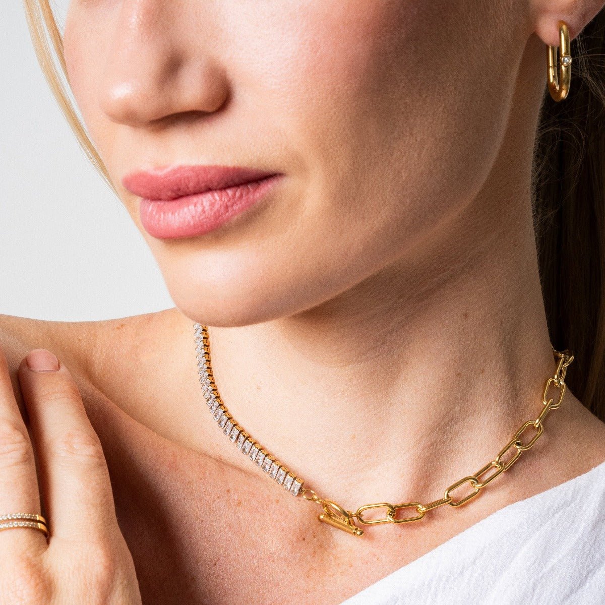 Riviera Baguette Choker Necklace