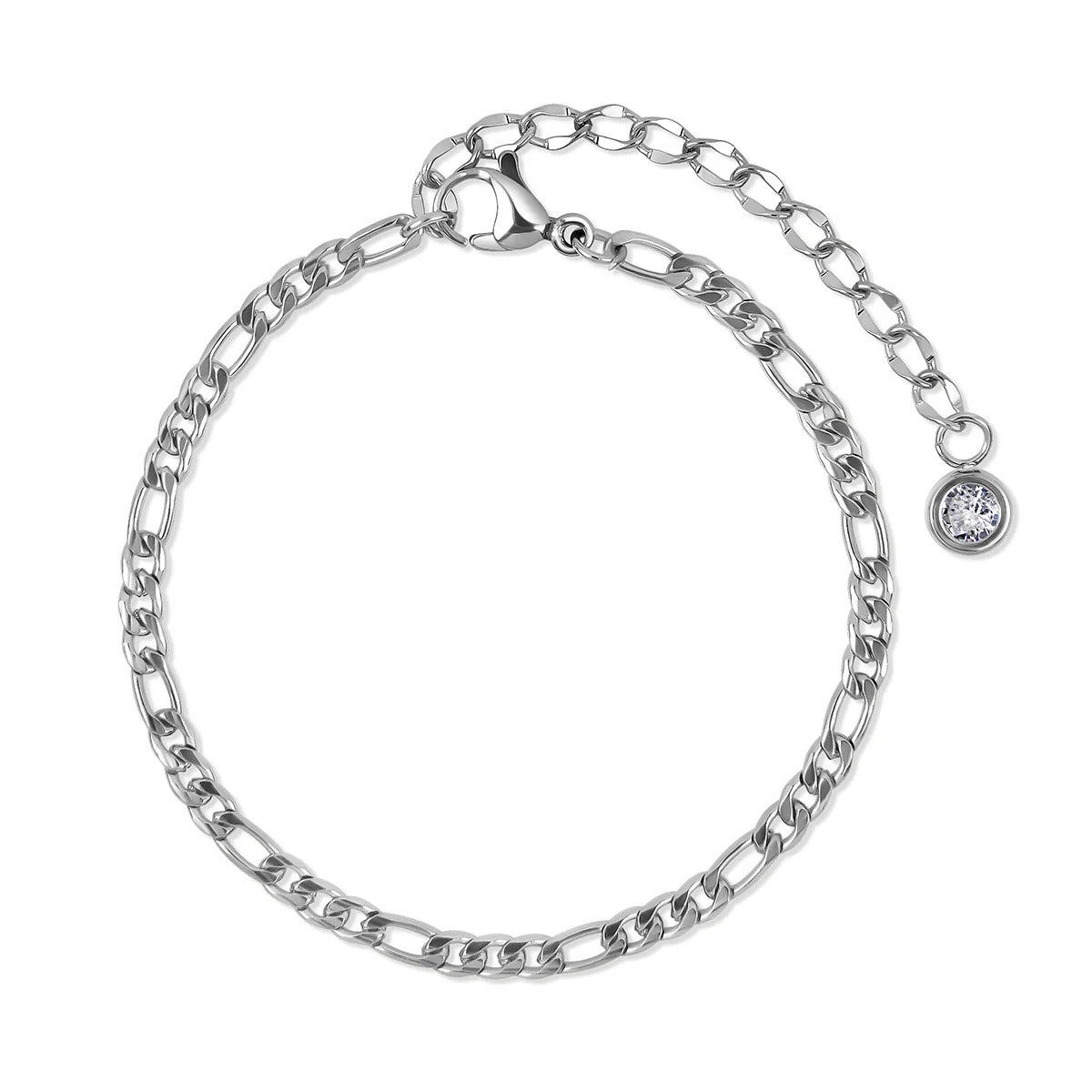 Glamour Bracelet Set with Cubic Zirconia