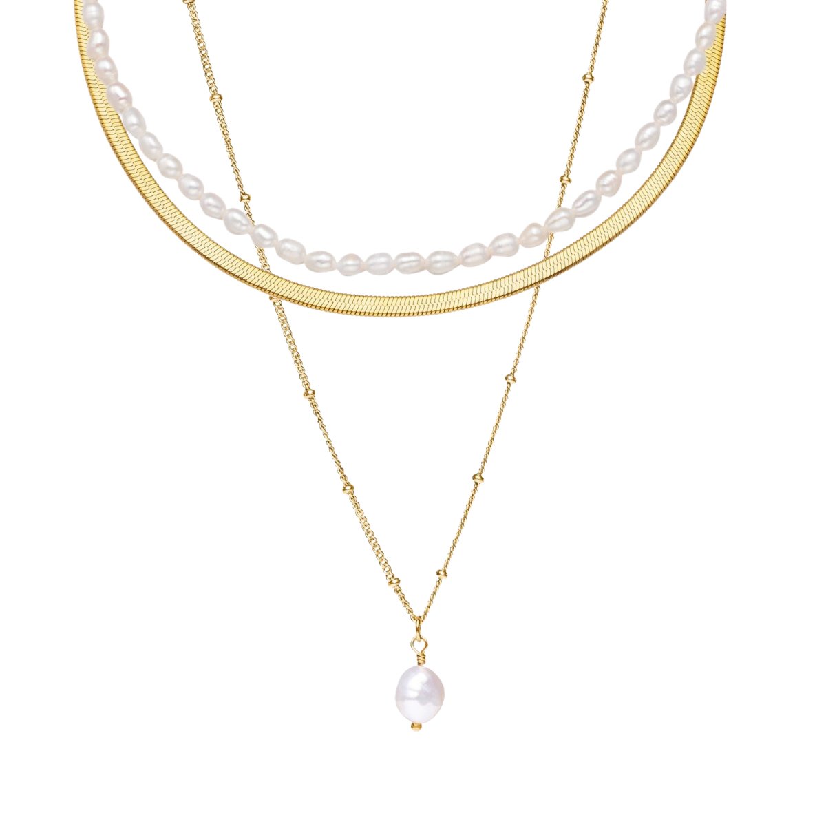 Noronha Triple Necklace Set