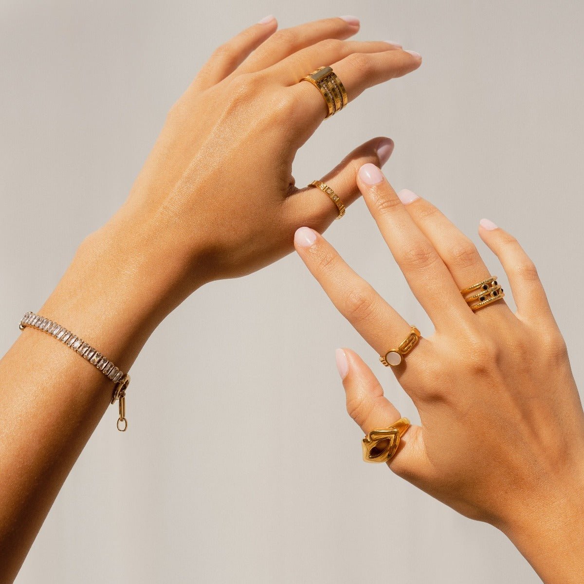 Lock Riviera Baguette Bracelet